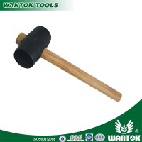 Rubber mallet/hammer with wooden handle